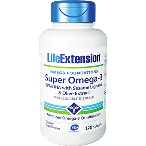 Life Extension Super Omega3 EPA/DHA 120 softgels