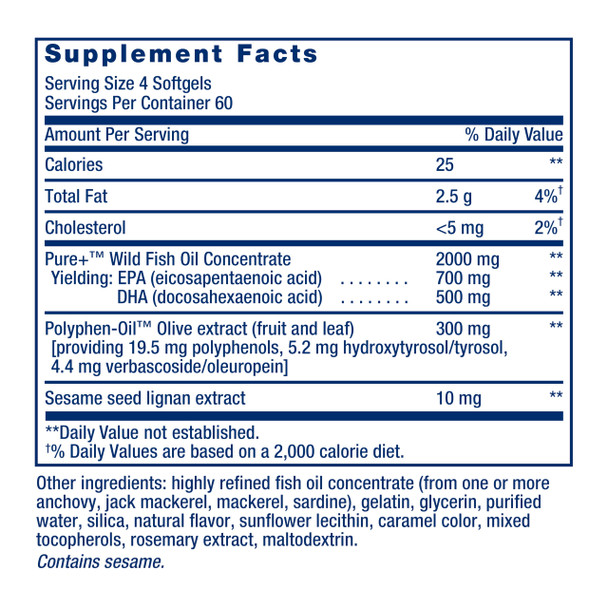 Life Extension Super Omega3 EPA/DHA 240 softgels