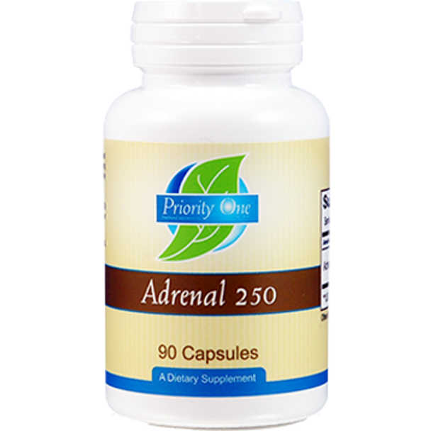 Priority One Vitamins Adrenal 250 mg  90 capsules