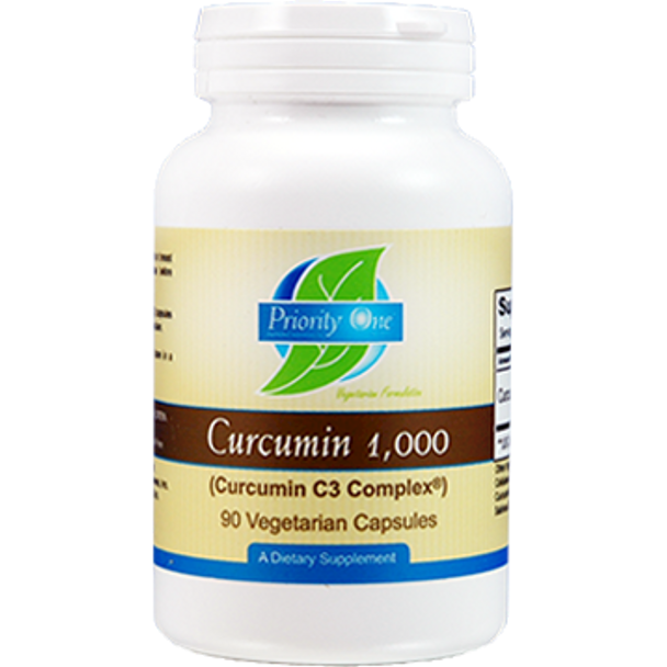 Priority One Vitamins Curcumin 1000 mg  90 capsules