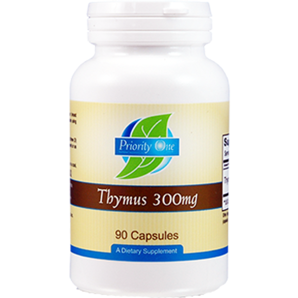Priority One Vitamins Thymus 300 mg  90 capsules