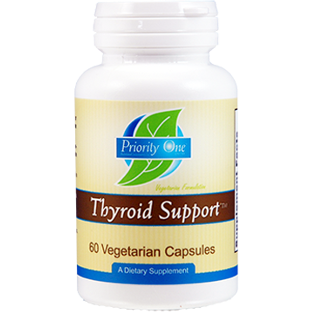 Priority One Vitamins Thyroid Support  60 vegetarian capsules