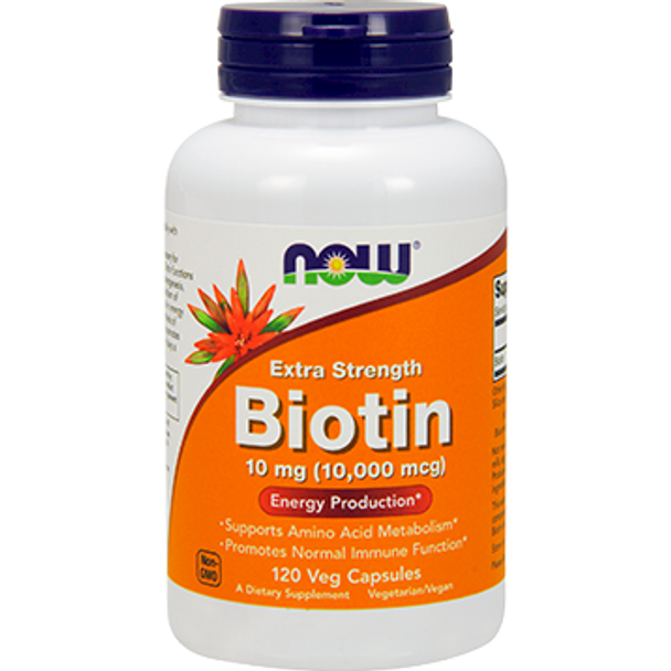 NOW Biotin Extra Strength 10 mg  120 vegetarian capsules