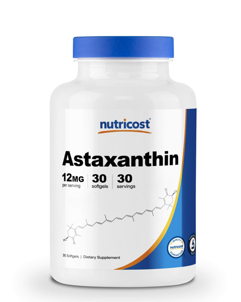 Nutricost Astaxanthin 12mg, 30 Softgels