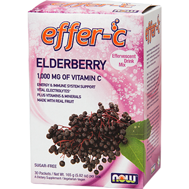 Now Efferc Elderberry 30Pkt