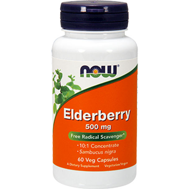 NOW Elderberry Extract 500 mg 60 vegcaps