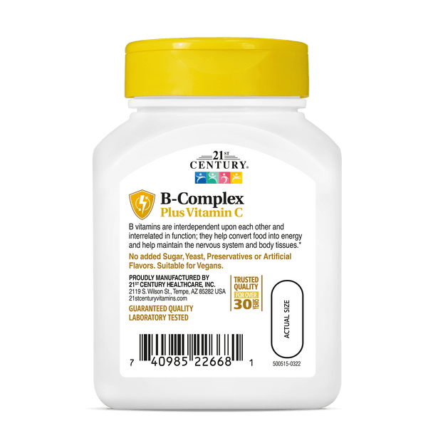 21st Century B Complex With C Tablets 100 ea
