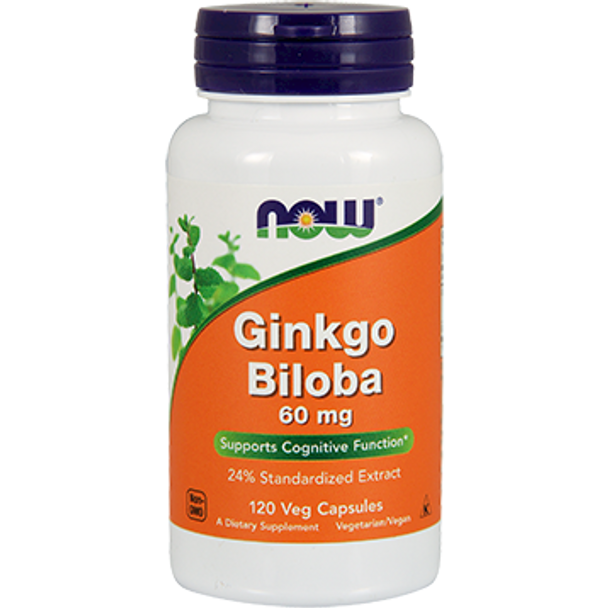 NOW Ginkgo Biloba 60 mg 120 vegcaps