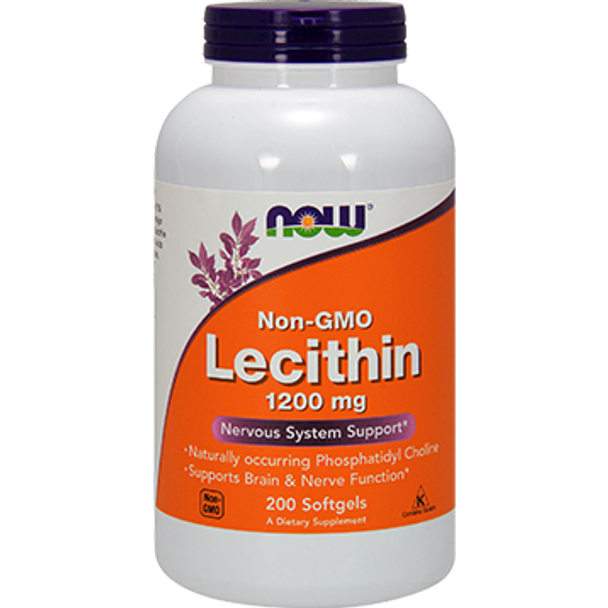 NOW Lecithin NonGMO 1200 mg 200 softgels