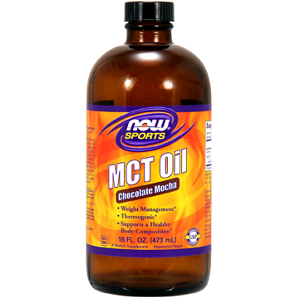 NOW MCT Oil Chocolate Mocha 16 fl oz