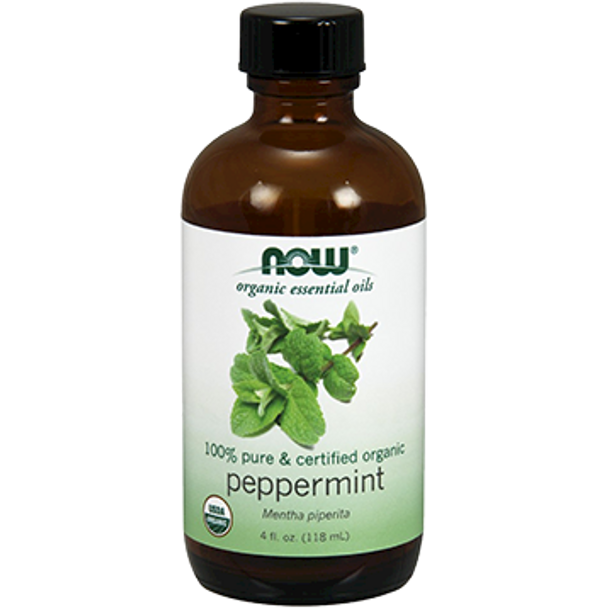 NOW Peppermint Oil Organic 4 fl oz