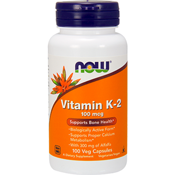Now Vitamin K2 100 Mcg 100 Vcaps