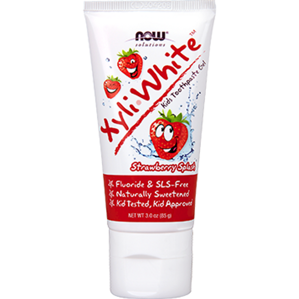 NOW Xyliwhite Kids Toothpaste Strawberry  3 fl oz