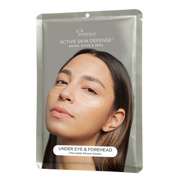 Embrace Active Skin Defense  Under Eye  Forehead  ReUsable Silicone Stickies  AntiWrinkle Puffiness Fine Lines Overnight Smoothing Silicone Patches