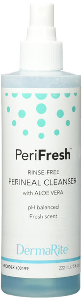 DermaRite Perifresh NoRinse Perineal Cleanser Spray Bottle 7.5 oz.