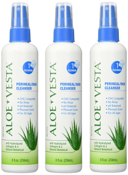 Aloe Vesta Perineal/Skin Cleanser 8 Fl Oz Pack of 3