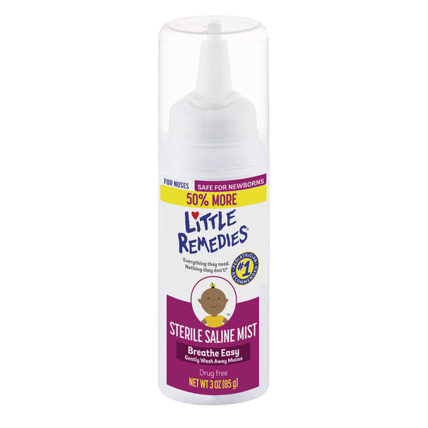 Little Remedies Sterile Saline Nasal Mist Safe for Newborns 3 oz