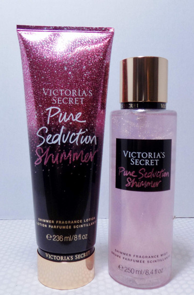 Victorias Secret Pure Seduction Shimmer Bundle Fragrance Mist and Fragrance Lotion