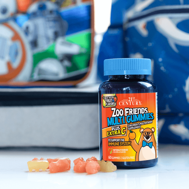 21st Century Zoo Friends Multi Gummies Plus Extra C 60 ea