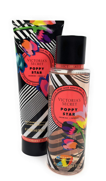 Victorias Secret Poppy Star Fragrance Mist and Lotion Limited Edition Set