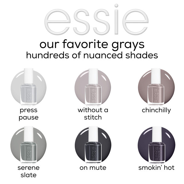 essie Nail Polish Glossy Shine Finish On Mute 0.46 fl. oz. essie Nail Polish Glossy Shine Finish On Mute 0.46 fl. oz.