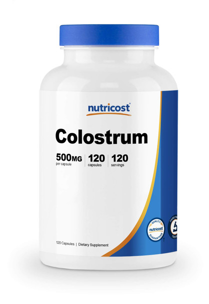 Nutricost Colostrum 500mg, 120 Capsules - Gluten Free & Non-GMO