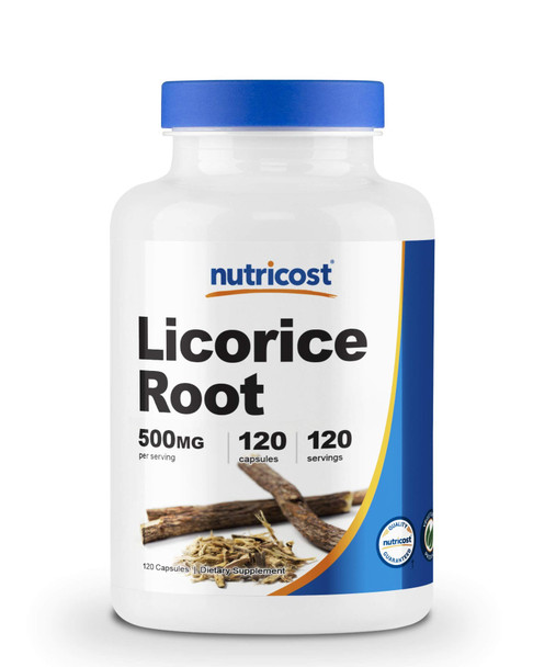 Nutricost Licorice Root 500mg, 120 Capsules - Non-GMO, Gluten Free