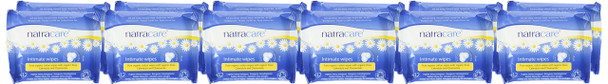 Natracare Organic Intimate Cotton Wipe  12 Pack Value Size 144 Wipes Total 12 Count