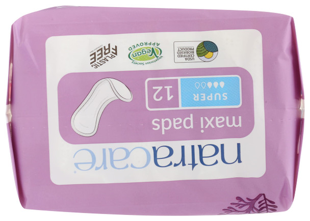 Natracare Pads Super 12 Count