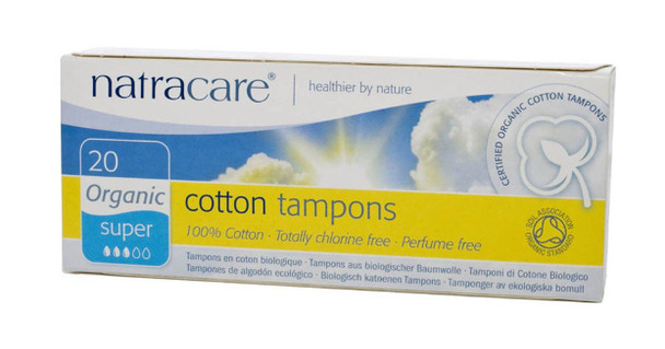 Natracare Tampons Super 2 Boxes 20 ct 40 Tampons Total