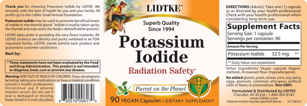 Lidtke Potassium Iodide Dietary Supplement