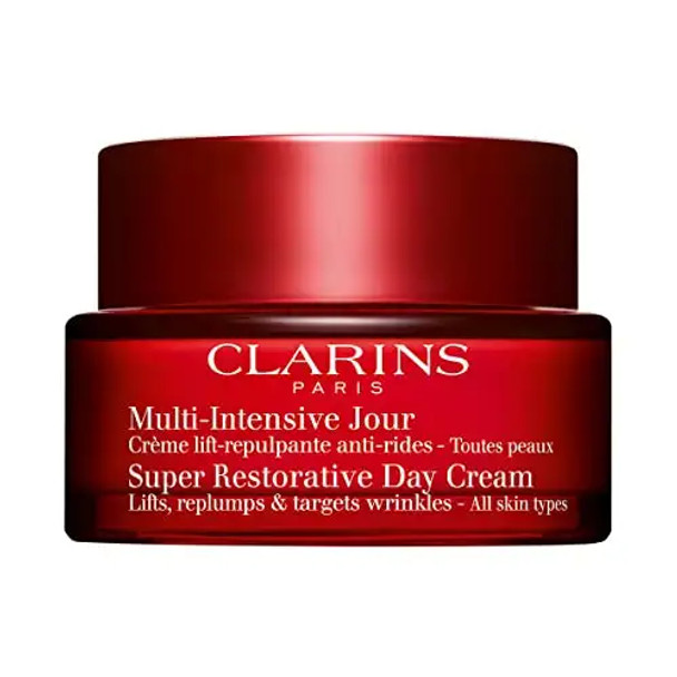 Clarins NEW Super Restorative Day Cream  AntiAging Moisturizer For Mature Skin Weakened By Hormonal ChangesReplenishes Illuminates and Densifies Skin  Visibly Lifts and Smoothes