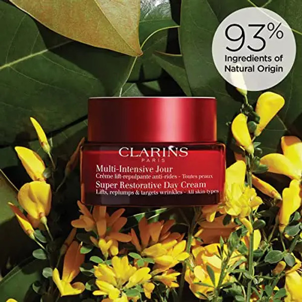 Clarins NEW Super Restorative Day Cream  AntiAging Moisturizer For Mature Skin Weakened By Hormonal ChangesReplenishes Illuminates and Densifies Skin  Visibly Lifts and Smoothes