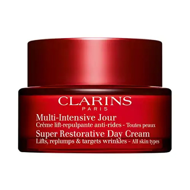 Clarins NEW Super Restorative Night Cream  AntiAging Moisturizer For Mature Skin Weakened By Hormonal Changes  Replenishes Illuminates and Densifies Skin  Visibly Lifts and Tones