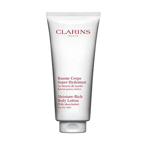 Clarins MoistureRich Body Lotion  Intensely Hydrates  Nourishes Softens and Smoothes  NonGreasy and Fast Absorbing  88 Natural Ingredients  Body Cream With Shea Butter  For Dry Skin Types