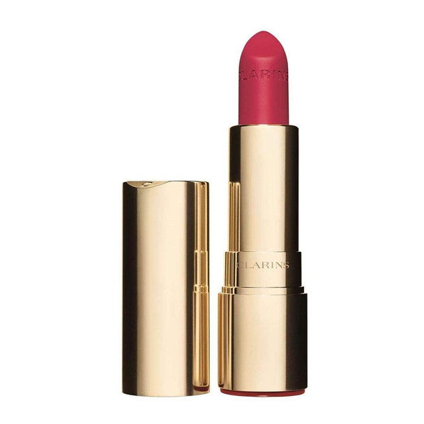 Clarins Joli Rouge Velvet Lipstick  Luminous Matte Finish  Intense LongLasting Color  Moisturizing  Organic Apricot Oil and Marsh Samphire Extract Deliver Skincare Benefits  0.1 Ounces