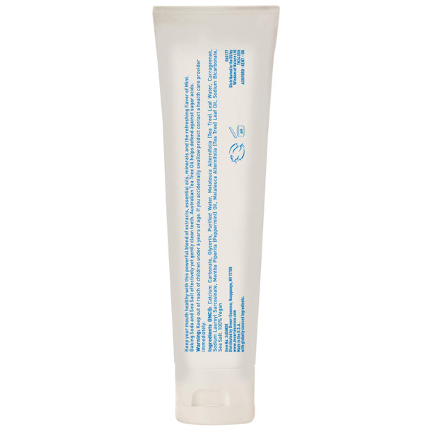 Desert Essence Tea Tree Oil Toothpaste  Mint  6.25 Oz  Pack of 2  Refreshing Taste  Deep Cleans Teeth  Gums  Helps Fight Plaque  Sea Salt  Pure Essential Oil  Baking Soda