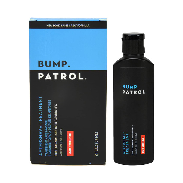 Bump Patrol Maximum Strength Aftershave Formula  After Shave Solution Eliminates Razor Bumps and Ingrown Hairs  2 Ounces