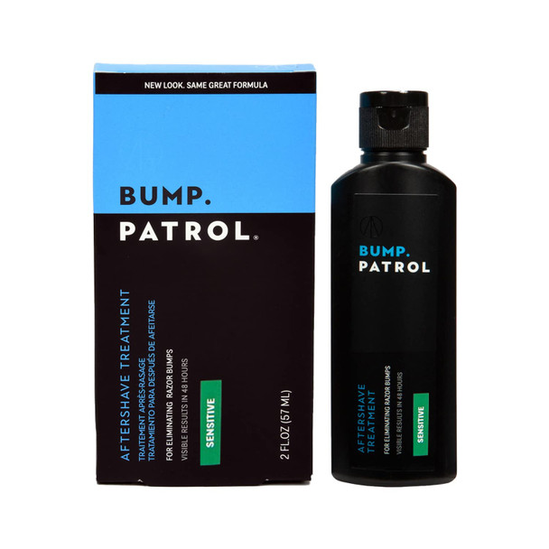 Bump Patrol Sensitive Strength Aftershave Formula  Gentle After Shave Solution Eliminates Razor Bumps and Ingrown Hairs  2 Ounces
