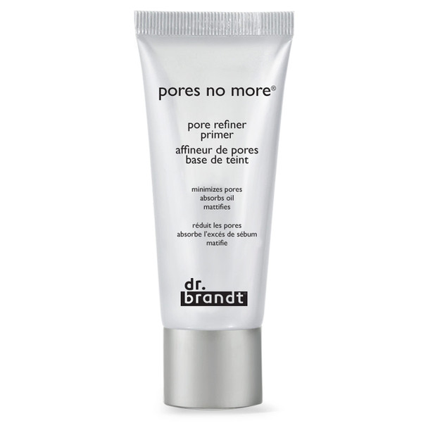 Dr. Brandt Pores No More Pore Refiner PrimerA Travel Size. Pore Refiner and Makeup Primer.MattifiesSkinand Refines the Look ofA PoresA 0.5A flA oz