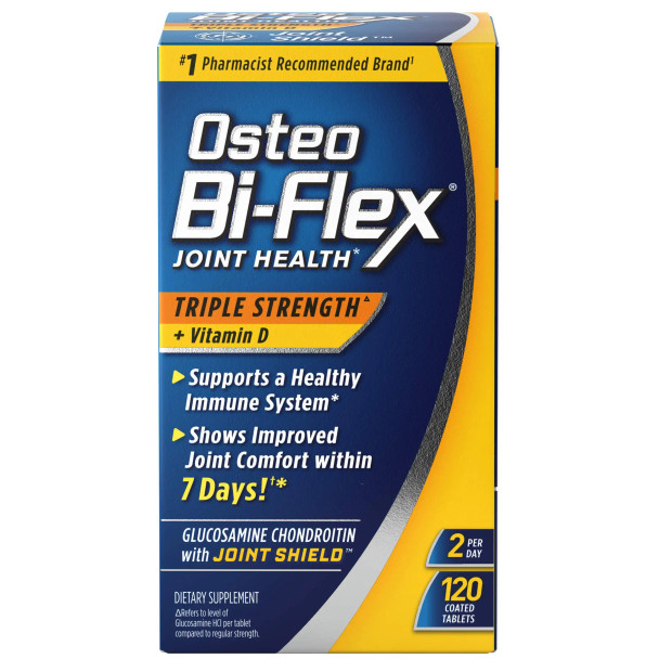 Osteo Bi-Flex Joint Health Triple Strength + Vitamin D, 120 Coated Tablets
