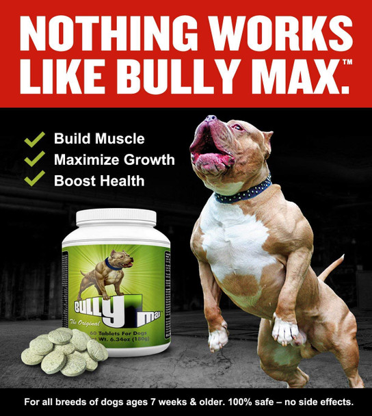 Bully Max Dog Muscle Supplement 60 Pills (60-Pills)