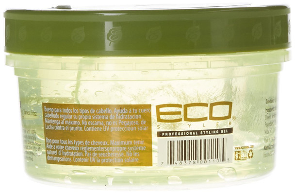 Ecoco Eco Style Gel Olive Oil  100 Pure Olive Oil  Adds Shine And Tames Split Ends  Weightless Style  Nourishes And Repairs  Adds Moisture To The Scalp  Superior Hold  Healthy Shine  8 Oz