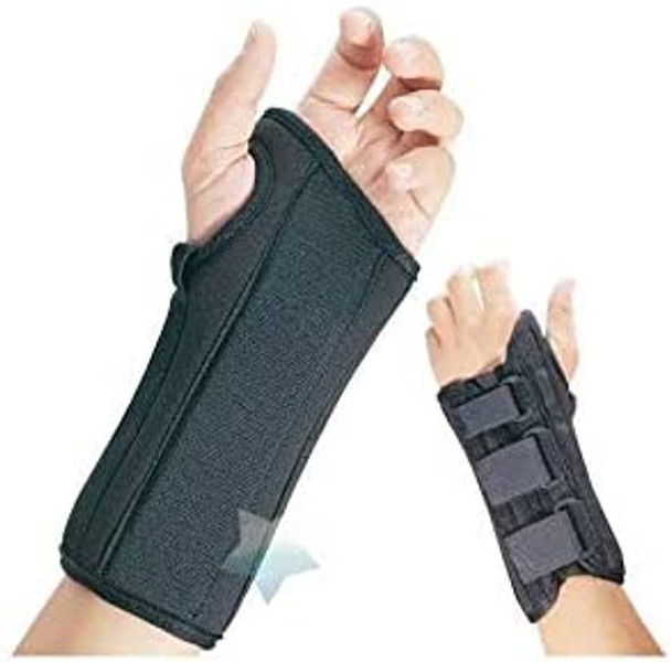 Fla 22460SMBLK Pro Lite Wrist Splint With Abducted Thumb for Right44 Black44 Small