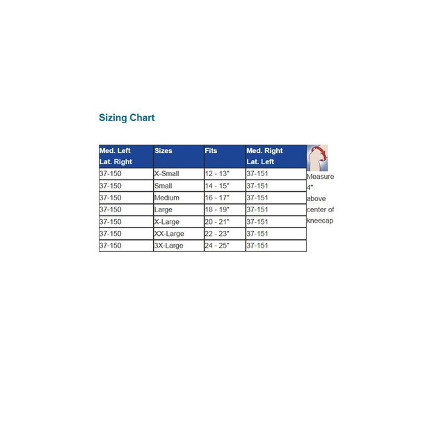 OA/Arthritis Knee Brace Medial Right/Lateral Left XXXLarge Beige