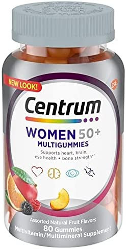 Centrum Multigummies Gummy Multivitamin For Women 50 Plus With Vitamin D3 B6 And B12 Multivitamin/Multimineral Supplement - 80 Count