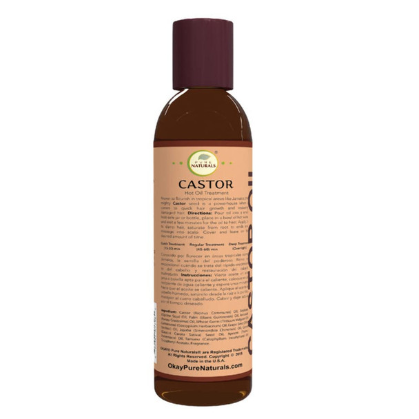 Black Jamaican Castor Oil Hot Oil Treatment Helps With Hair Growth Restores Damaged Hair SiliconeParaben Free For All Hair Types and Textures Made in USA 6oz