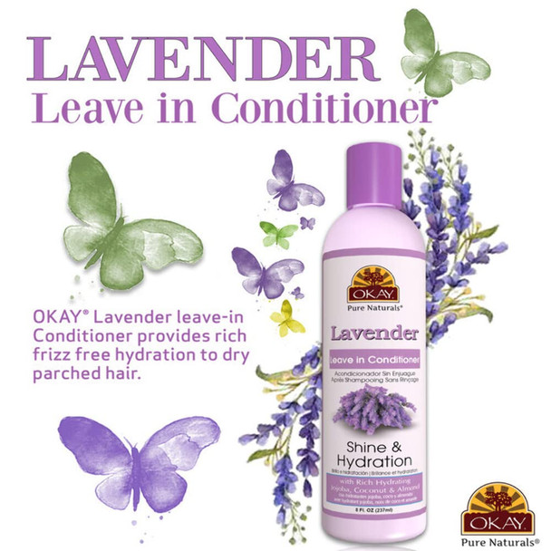 Okay Leave In Conditioner Lavender 8 Fl Oz