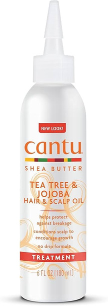 Cantu Shea Butter Tea Tree & Jojoba Hair & Scalp Oil 6 Ounce (180ml)