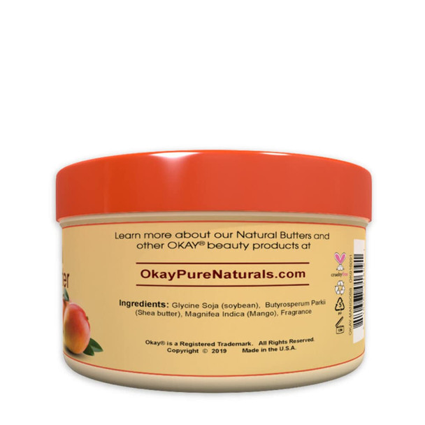 OKAY  Mango Butter Chunks  For Hair and Skin  Revive and Hydrate Dry Hair  Moisturize  Soothe Skin  100 Pure  8 oz